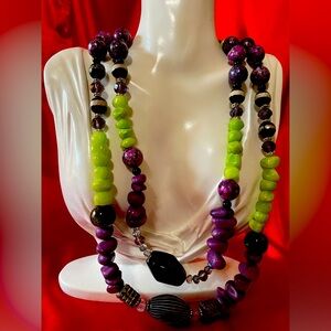 Beetlejuice Vibes double necklace